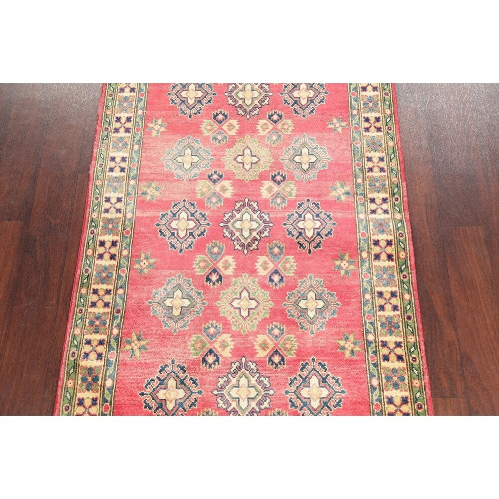 Kazak Traditional Hand Knotted Wool Pakistani Style Oriental Area Rug - 5'5" x 3'3"