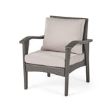 Keana Outdoor Wicker 5-piece Fire Table Chat Set by Christopher Knight Home