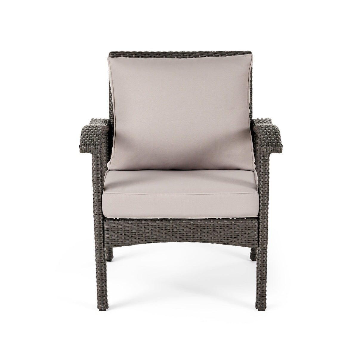 Keana Outdoor Wicker 5-piece Fire Table Chat Set by Christopher Knight Home
