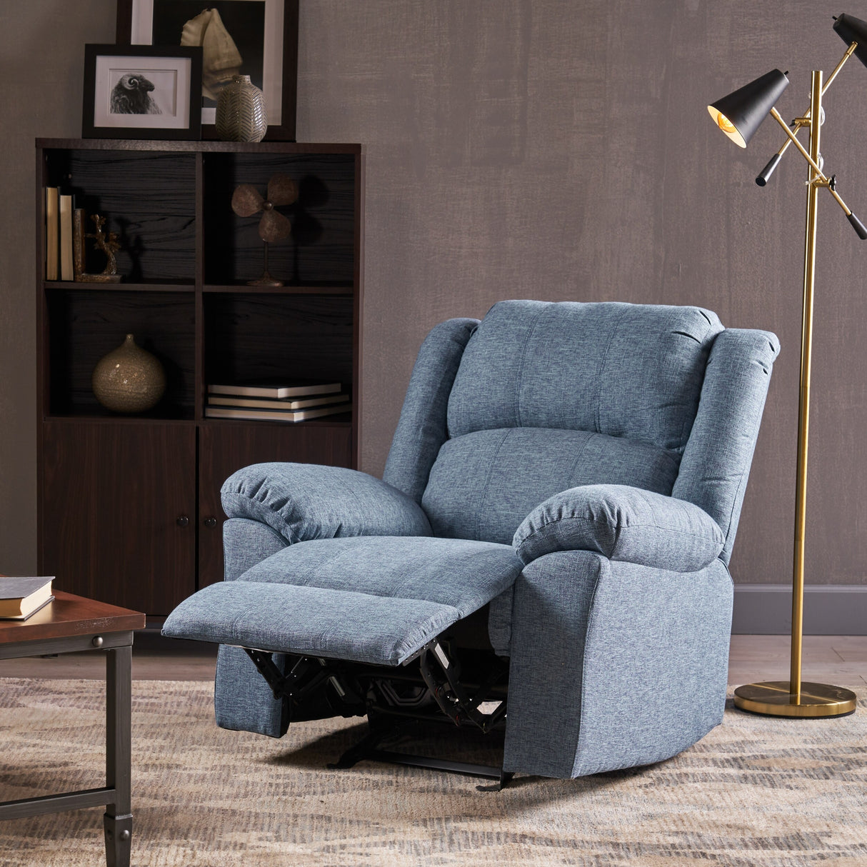 Kearney Glider Recliner w/ Pillow-top Arms by Christopher Knight Home