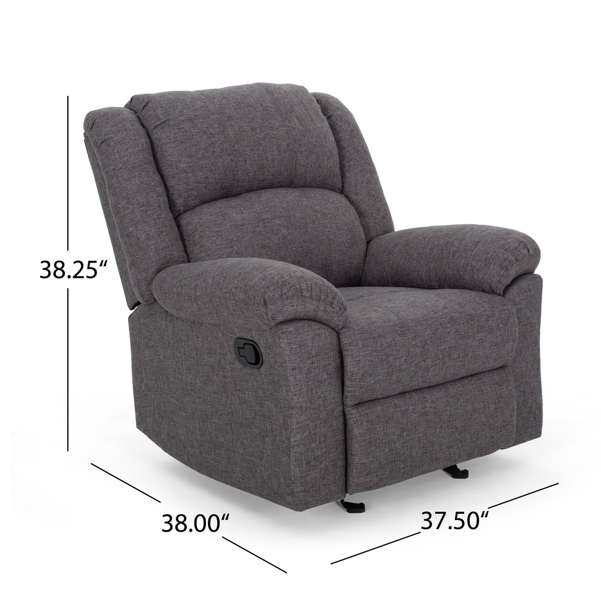 Kearney Glider Recliner w/ Pillow-top Arms by Christopher Knight Home