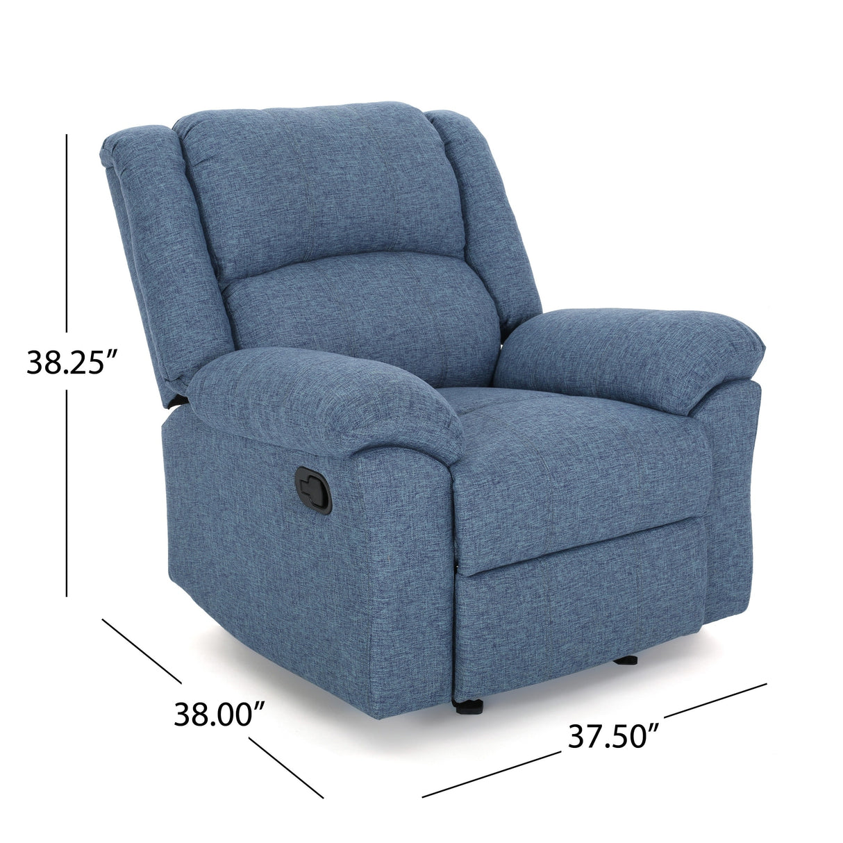 Kearney Glider Recliner w/ Pillow-top Arms by Christopher Knight Home