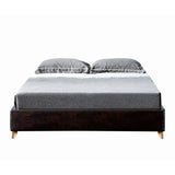 Furniture of America Faur Mid-century Modern Brown Queen Platform Bed