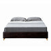 Furniture of America Faur Mid-century Modern Brown Queen Platform Bed