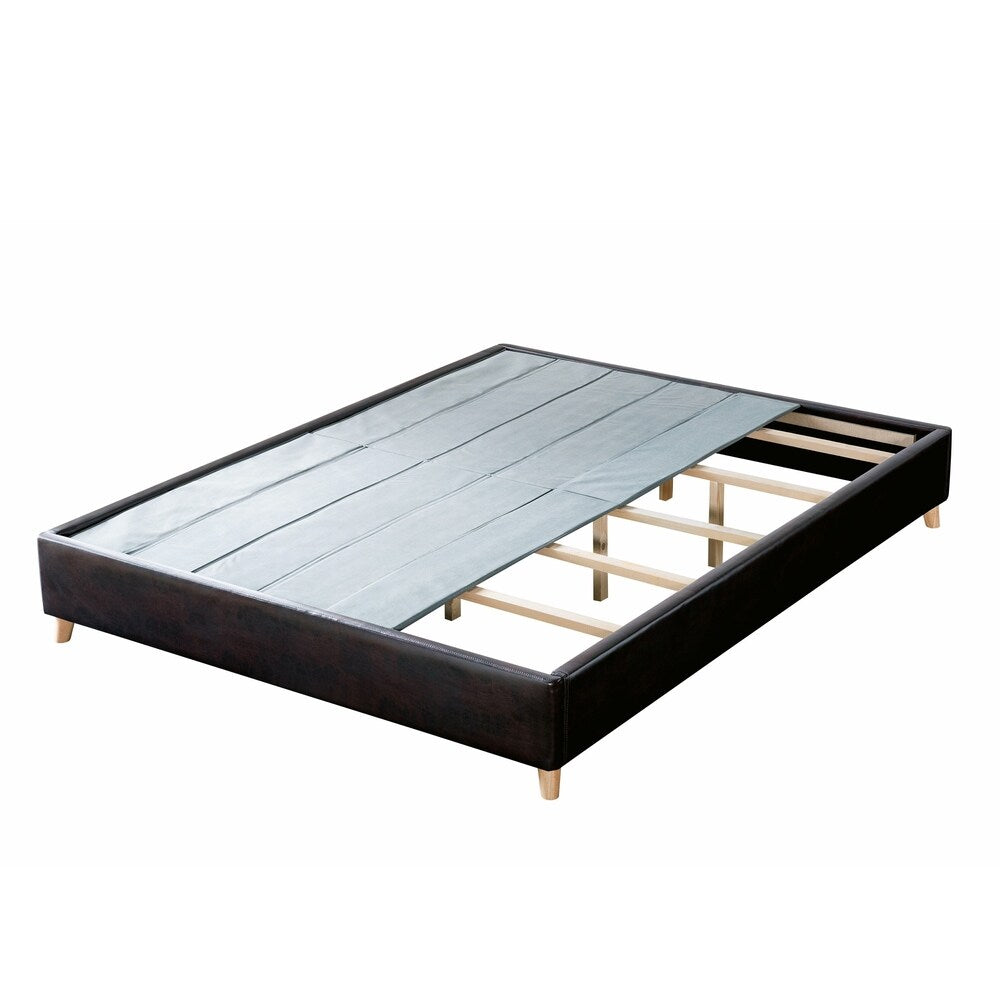 Furniture of America Faur Mid-century Modern Brown Queen Platform Bed