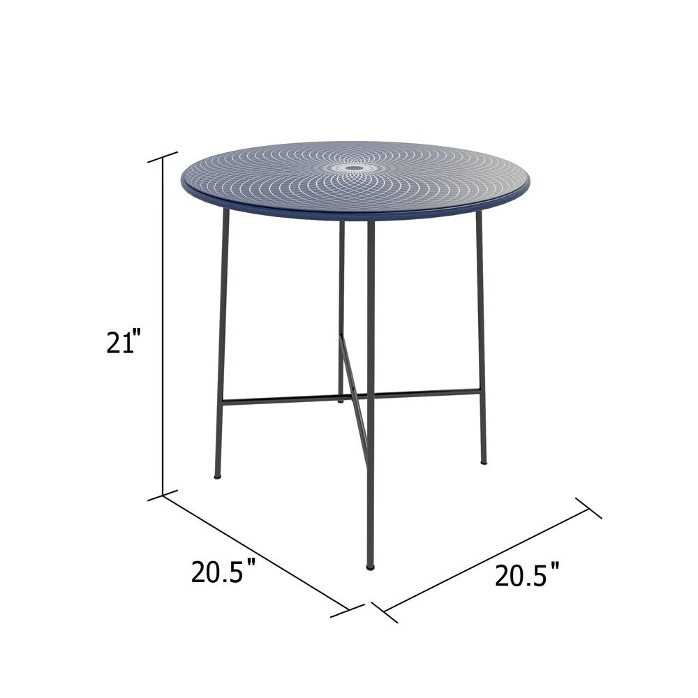 Kellems Metal Accent Table - 21"H x 20.5"W x 20.5"D
