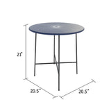 Kellems Metal Accent Table - 21"H x 20.5"W x 20.5"D