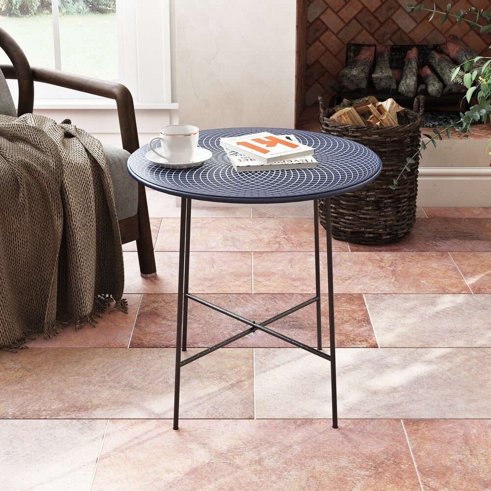 Kellems Metal Accent Table - 21"H x 20.5"W x 20.5"D