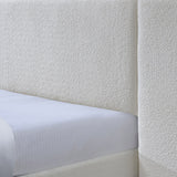 Kendall Boucle Extended Headboard Upholstered, Queen Platform Bed