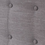 Kendrah Adjustable Full/Queen Wing-back Studded Fabric Headboard by Christopher Knight Home