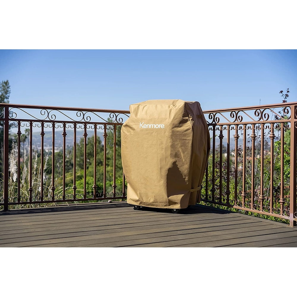 Kenmore 33-Inch Wide Universal Grill Cover for 2- & 3-Burner Gas Grills - 33" W x 42" H x 22.5" D