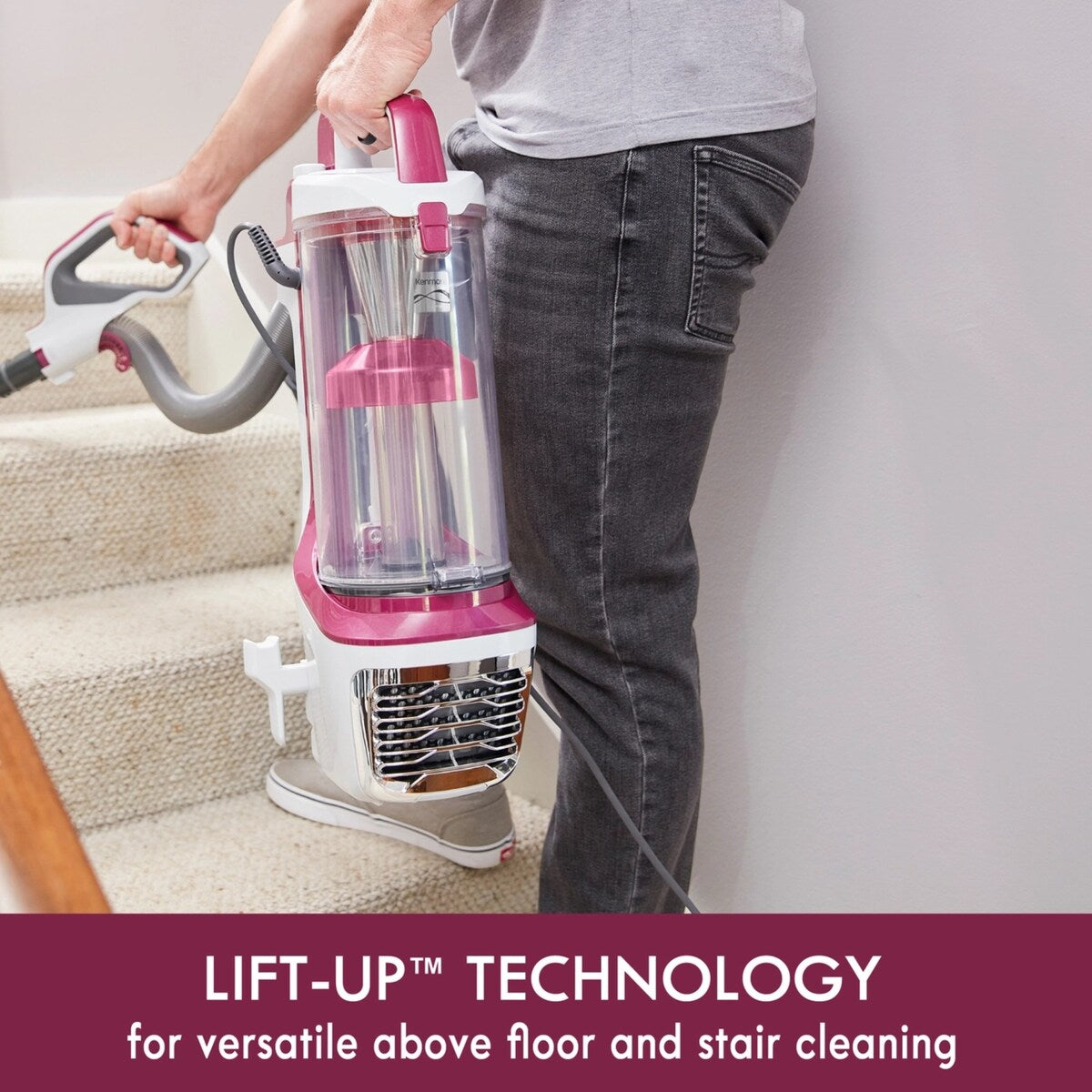 Kenmore AllergenSeal Lift-Up Bagless Upright Vacuum Pink