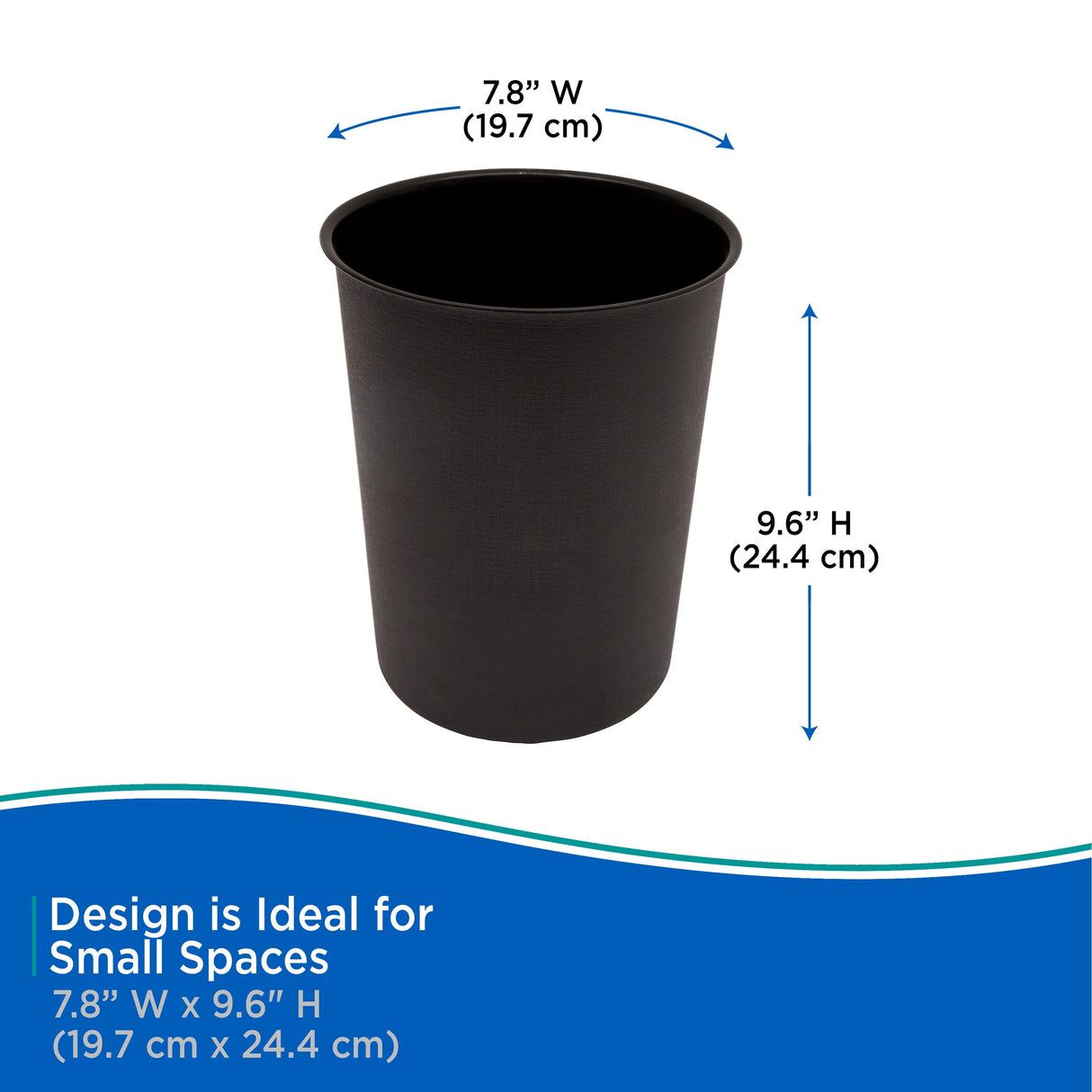 Kenney Storage Made Simple Plastic Waste Paper Basket