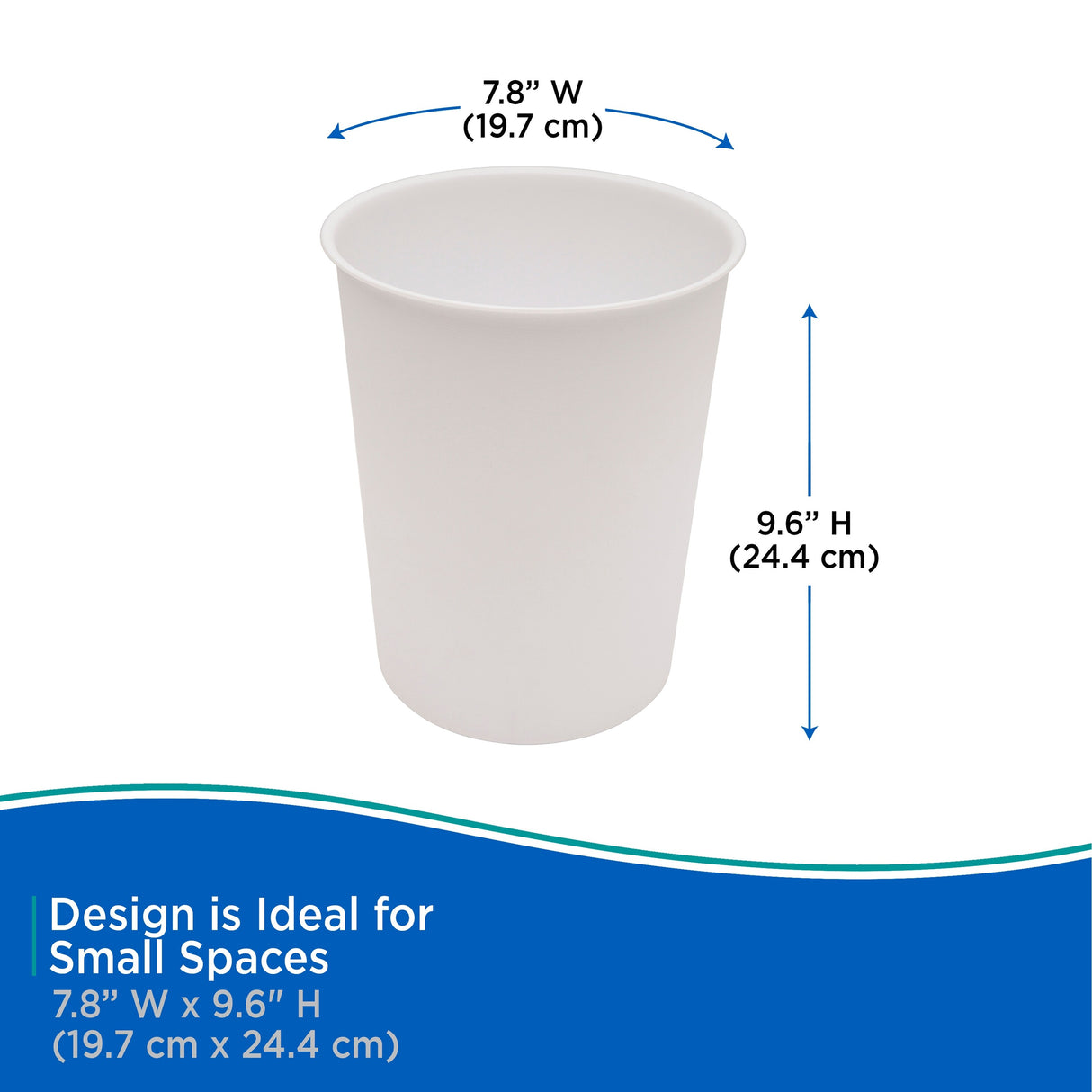 Kenney Storage Made Simple Plastic Waste Paper Basket