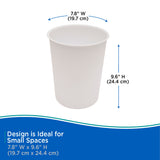Kenney Storage Made Simple Plastic Waste Paper Basket