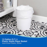 Kenney Storage Made Simple Plastic Waste Paper Basket