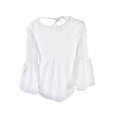 Kensie Women's Bell-Sleeve V-Back Top