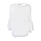 Kensie Women's Bell-Sleeve V-Back Top