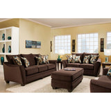 Kensington Loveseat (Grey/ Brown)