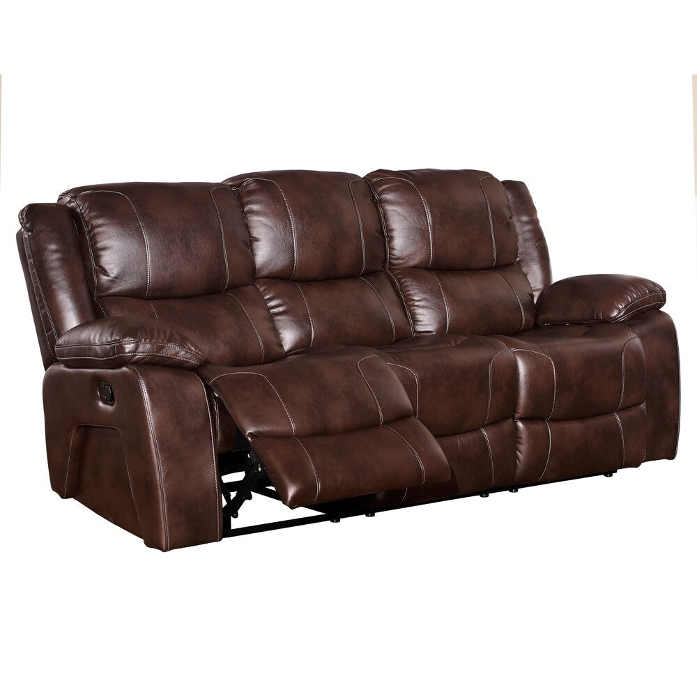 Kenwood Premier Brown Dual Recliner Sofa