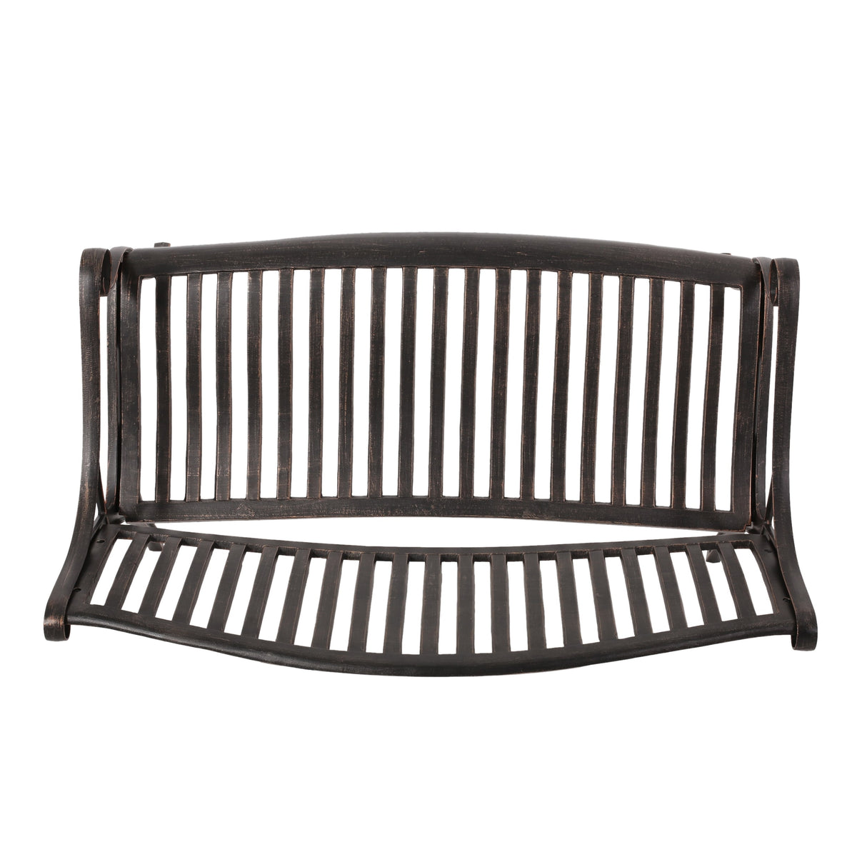 Kenzie Outdoor Traditional Cast Aluminum Bench by Christopher Knight Home