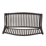 Kenzie Outdoor Traditional Cast Aluminum Bench by Christopher Knight Home