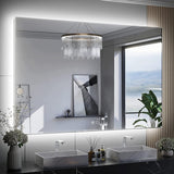 Keonjinn LED Backlit Bathroom Vanity Mirror Anti-Fog Dimmable Lighted CRI90 High Definition(Horizontally/Vertically)