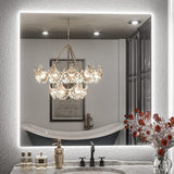 Keonjinn LED Backlit Bathroom Vanity Mirror Anti-Fog Dimmable Lighted CRI90 High Definition(Horizontally/Vertically)