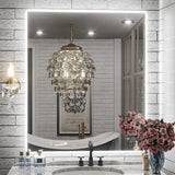 Keonjinn LED Backlit Bathroom Vanity Mirror Anti-Fog Dimmable Lighted CRI90 High Definition(Horizontally/Vertically)
