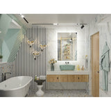 Keonjinn LED Backlit Bathroom Vanity Mirror Anti-Fog Dimmable Lighted CRI90 High Definition(Horizontally/Vertically)