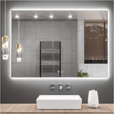 Keonjinn LED Backlit Bathroom Vanity Mirror Anti-Fog Dimmable Lighted CRI90 High Definition(Horizontally/Vertically)
