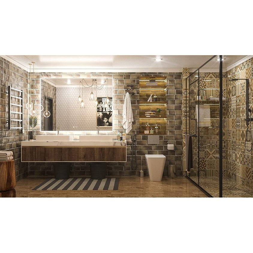Keonjinn LED Backlit Bathroom Vanity Mirror Anti-Fog Dimmable Lighted CRI90 High Definition(Horizontally/Vertically)