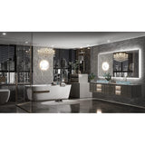 Keonjinn LED Backlit Bathroom Vanity Mirror Anti-Fog Dimmable Lighted CRI90 High Definition(Horizontally/Vertically)