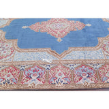 The Curated Nomad Rainsford Geometric Hand-knotted Wool Persian Heirloom Item Area Rug - 13'7" x 9'5"