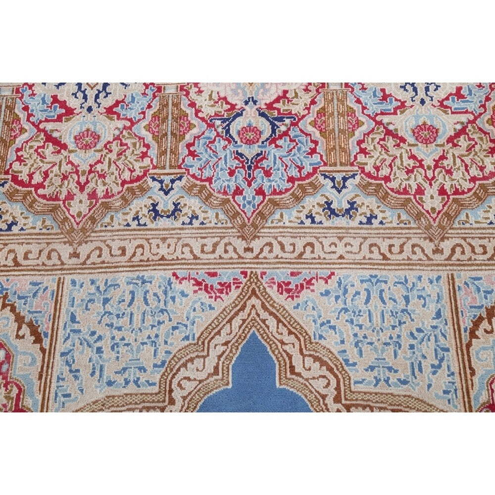 The Curated Nomad Rainsford Geometric Hand-knotted Wool Persian Heirloom Item Area Rug - 13'7" x 9'5"