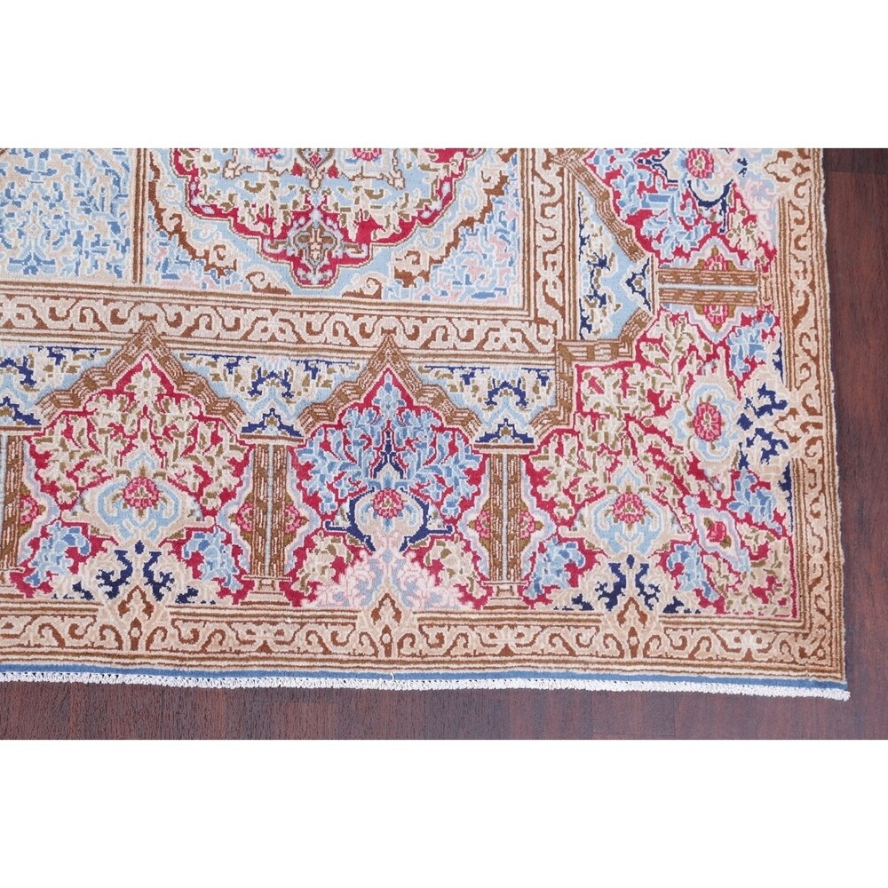 The Curated Nomad Rainsford Geometric Hand-knotted Wool Persian Heirloom Item Area Rug - 13'7" x 9'5"
