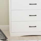 Kerrogee 3-Drawer Dresser with Changing Table - Grey/White/Black