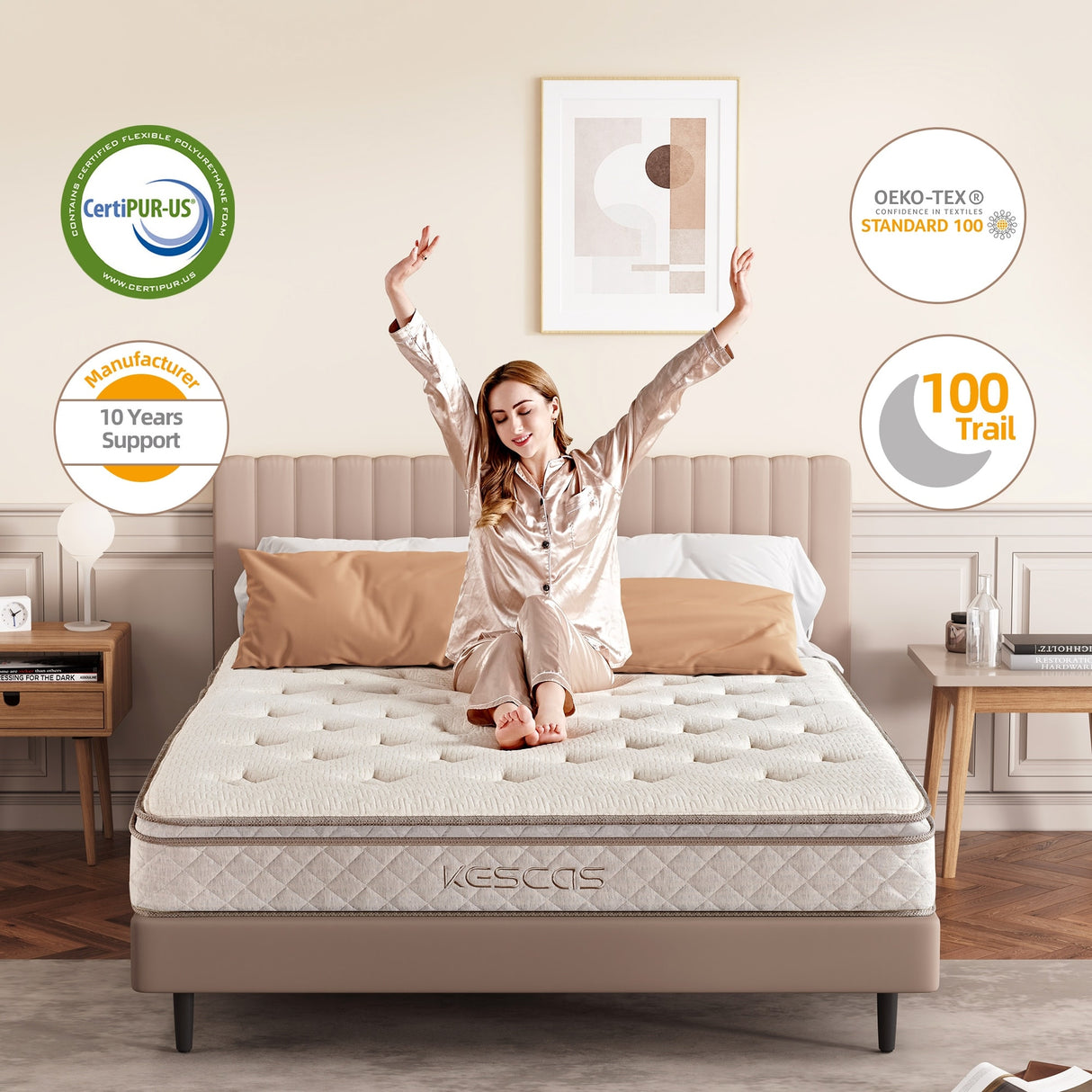 12-inch Luxury Hybrid Memory Foam Premium Mattress