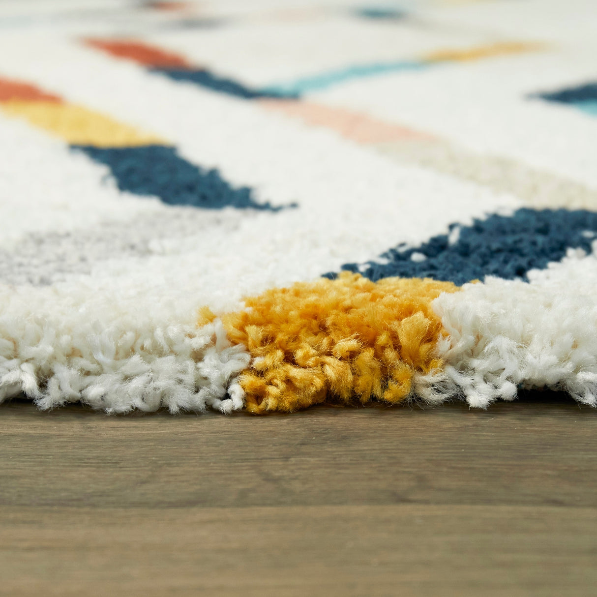 Kessler Contemporary Trellis Shag Area Rug