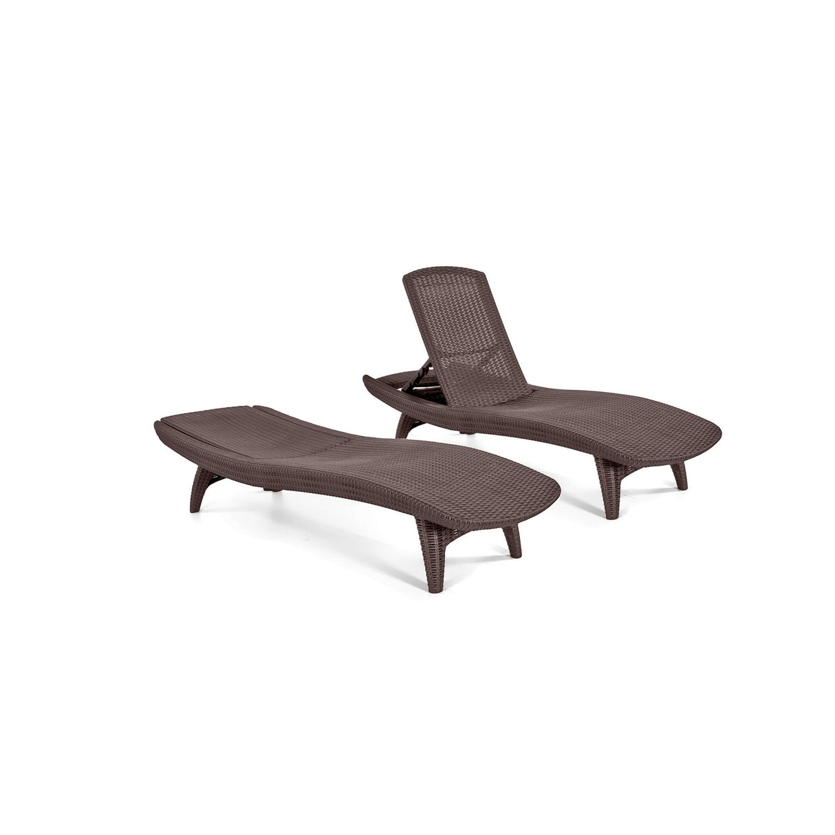 Keter Grenada Chaise Lounger Set Outdoor Furniture For Patio, Poolside, Garden and Lawn