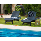 Keter Grenada Chaise Lounger Set Outdoor Furniture For Patio, Poolside, Garden and Lawn