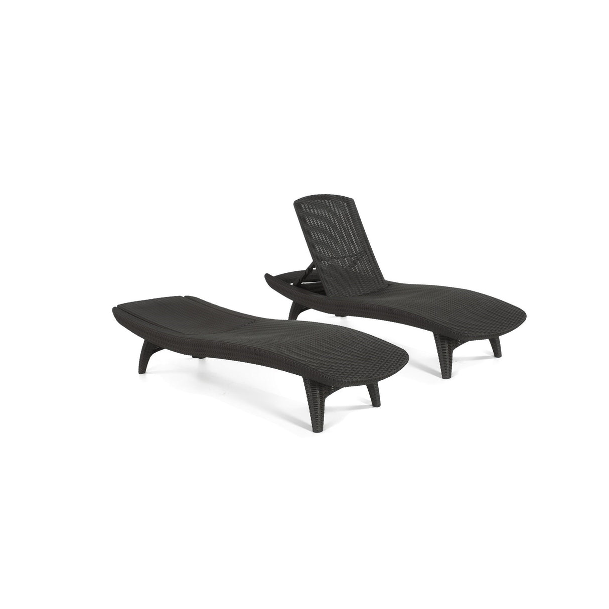 Keter Grenada Chaise Lounger Set Outdoor Furniture For Patio, Poolside, Garden and Lawn