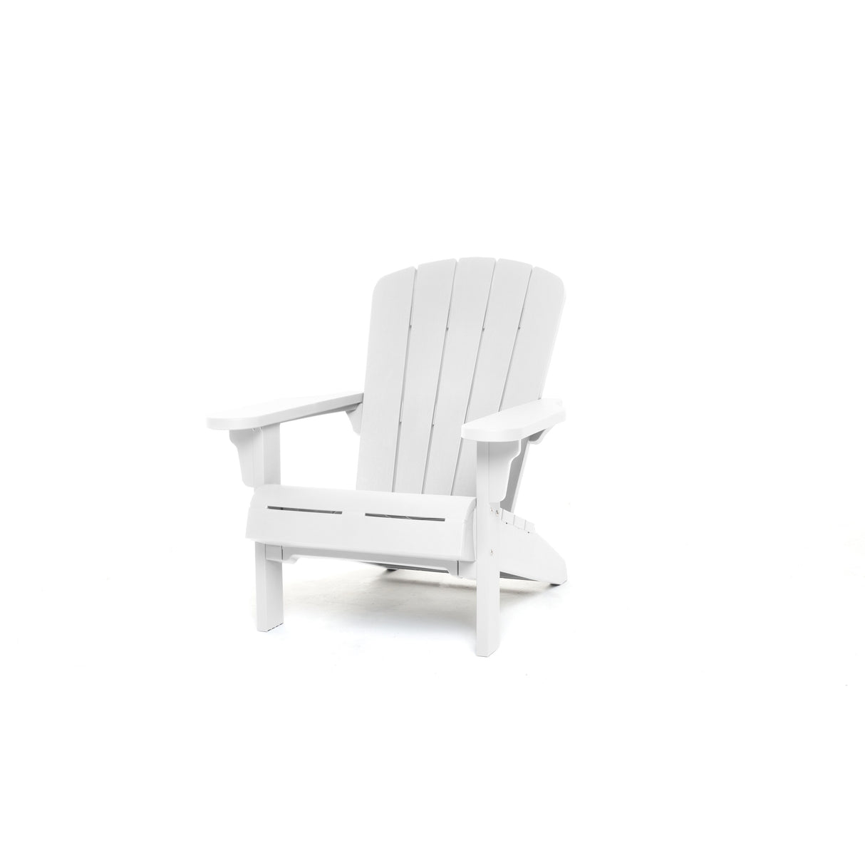 Keter Teton Adirondack Resin Outdoor Weather Resistant Lounge Furniture Chair