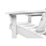 Keter Teton Adirondack Resin Outdoor Weather Resistant Lounge Furniture Chair