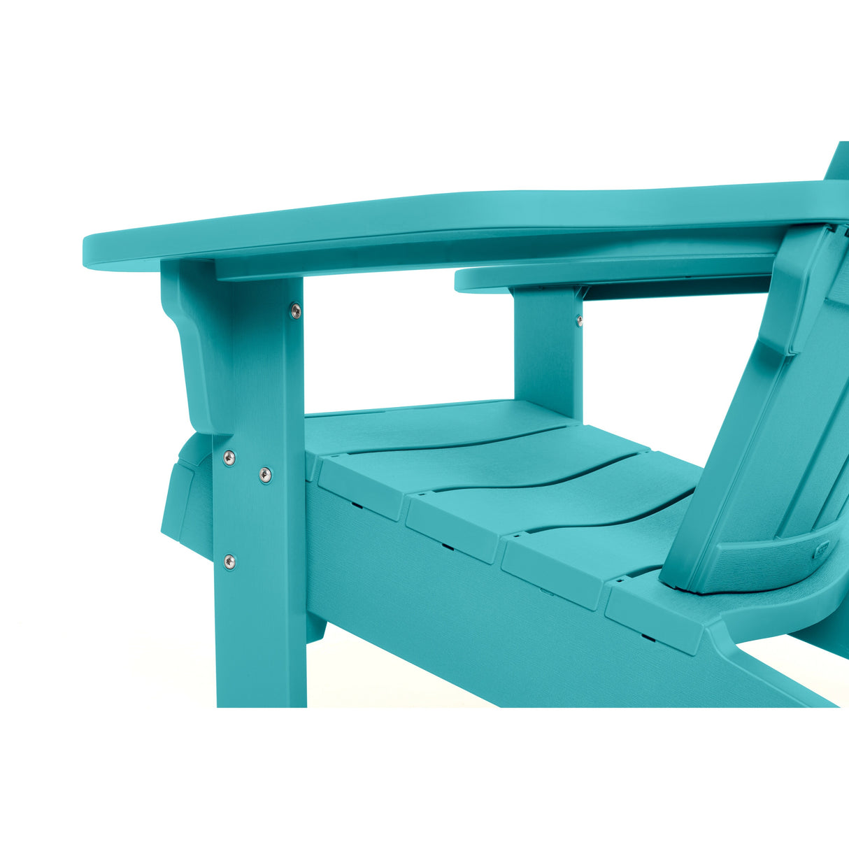 Keter Teton Adirondack Resin Outdoor Weather Resistant Lounge Furniture Chair