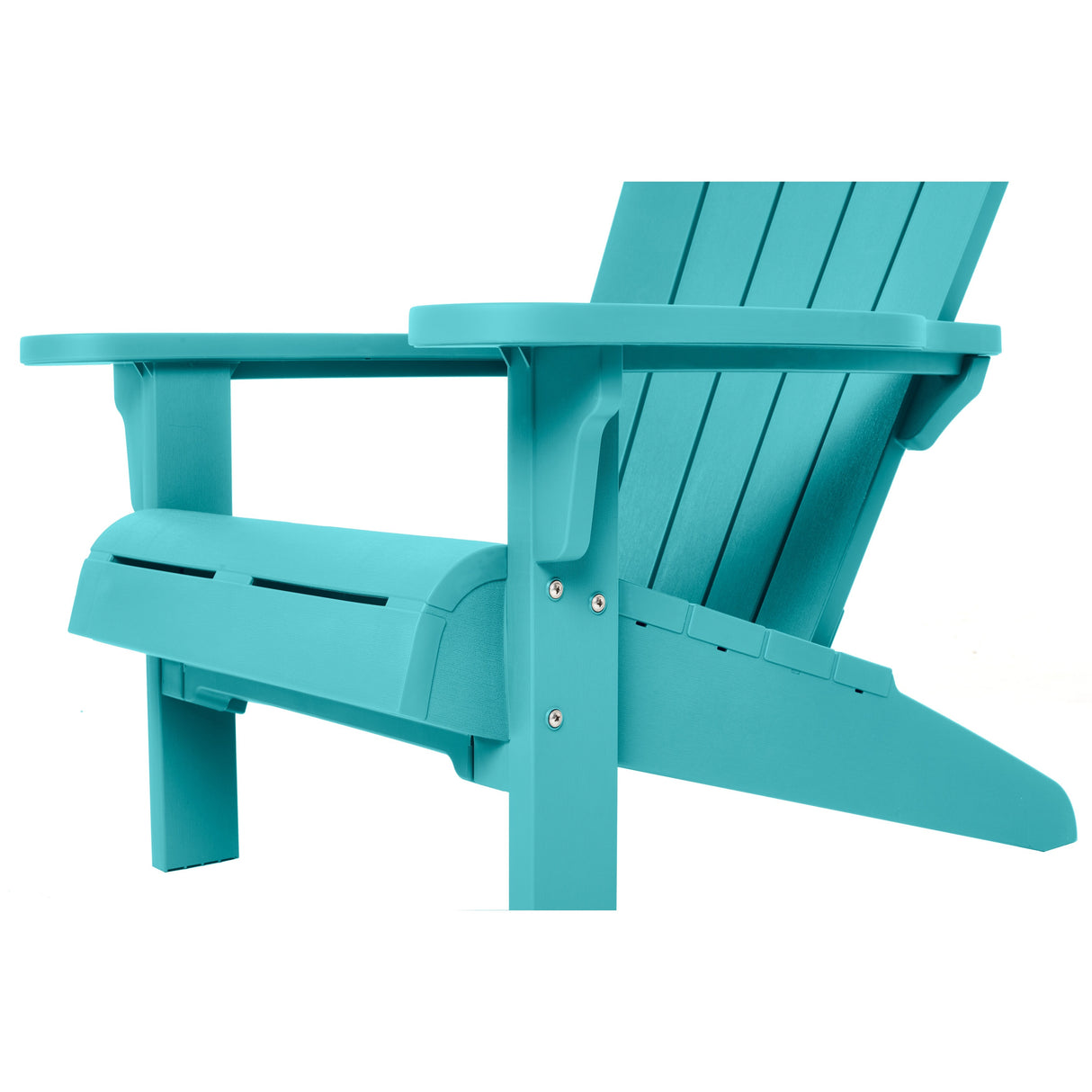 Keter Teton Adirondack Resin Outdoor Weather Resistant Lounge Furniture Chair