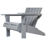 Keter Teton Adirondack Resin Outdoor Weather Resistant Lounge Furniture Chair