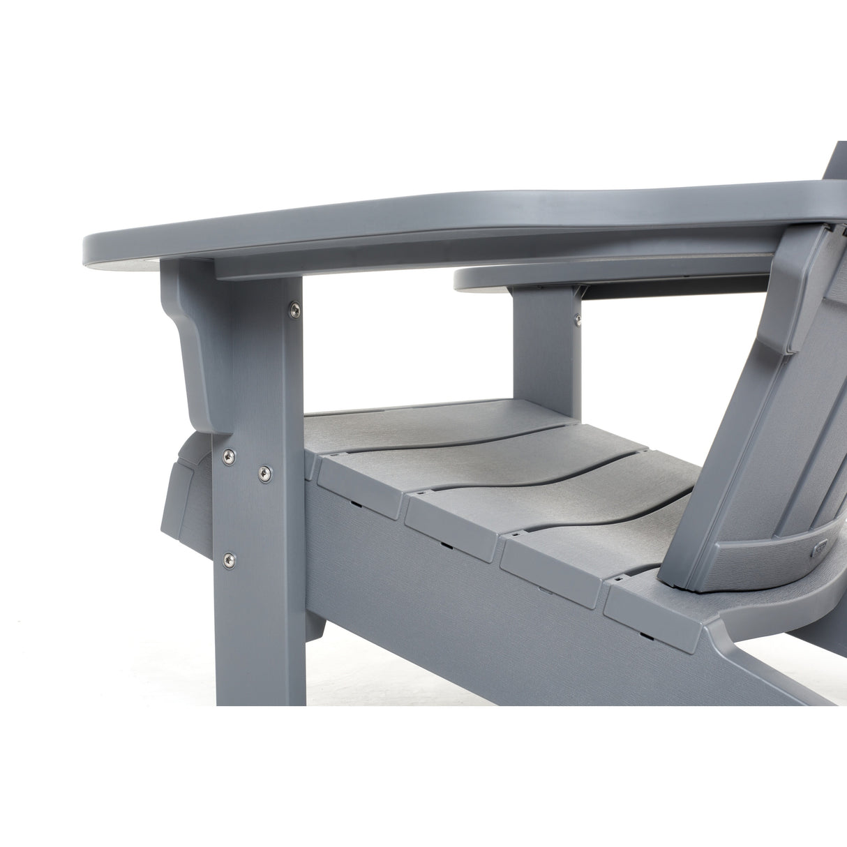 Keter Teton Adirondack Resin Outdoor Weather Resistant Lounge Furniture Chair
