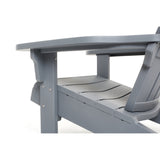 Keter Teton Adirondack Resin Outdoor Weather Resistant Lounge Furniture Chair