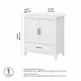 Key West 32W Bathroom Vanity with Sink by Bush Furniture
